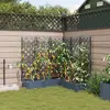 vidaXL Jardinières Vidaxl Avec Système D'irrigation D'eau 5 Pcs Gris