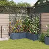 vidaXL Jardinières Vidaxl Avec Système D'irrigation 5 Pcs Gris