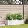 vidaXL - Tuin - Plantpot - 3 - pcs - Wit - Staal