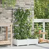 vidaXL Jardinières Vidaxl Avec Système D'irrigation 2 Pcs Blanc