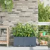 vidaXL - Tuin - Plantpot - 2 - pcs - Licht - Grijs - Staal