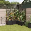 vidaXL Jardinières Vidaxl Avec Système D'irrigation En Eau 5 Pcs Noir