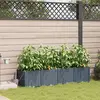 vidaXL Jardinières Vidaxl Avec Système D'irrigation 4 Pcs Gris Clair