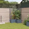 vidaXL - Tuin - Plantpot - 3 - pcs - Licht - Grijs - Staal