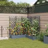 vidaXL Jardinières Vidaxl Avec Système D'irrigation 5 Pcs Gris Clair