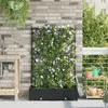 vidaXL Jardinières Vidaxl Avec Système D'irrigation Par Eau 2 Pcs Noir