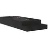 vidaXL Cadre de lit avec rangement Chêne noir 90 cm Bois d'ingénierie