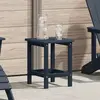 vidaXL Vidaxl Table D'appoint Adirondack Bleu Marine 38x38x46 Cm Hdpe