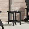 vidaXL Vidaxl Table D'appoint Adirondack Noir 38x38x45 Cm Hdpe