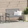 vidaXL Vidaxl Banc De Jardin Gris Clair 120 Cm Hdpe