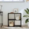 vidaXL Bibliothèque Chêne noir 68,5 x 32 x 68,5 cm Bois d'ingénierie