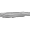vidaXL Cadre de lit Gris Sonoma 100 x 200 cm Bois d'ingénierie