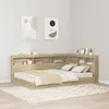 vidaXL Tête de lit de rangement Chêne sonoma 120 cm Bois d'ingénierie