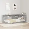vidaXL Tête de lit de rangement Gris béton 90 cm Bois d'ingénierie