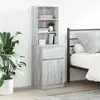 vidaXL Table de chevet sonoma gris 39x35x125 cm bois d’ingénierie