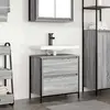 vidaXL Meuble de salle de bain avec lavabo et tiroirs 60x34,5x60 cm