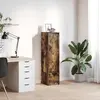 vidaXL Buffet haut chêne fumé 29,5x34x119,5 cm bois d'ingénierie