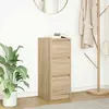 vidaXL Buffet chêne sonoma 29,5x34x76 cm bois d'ingénierie