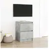 vidaXL Meuble TV gris béton 40x35x54 cm bois d'ingénierie