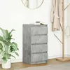 vidaXL Buffet gris béton 37,5x35x76 cm bois d'ingénierie