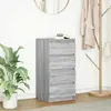 vidaXL Buffet sonoma gris 37,5x35x76 cm bois d'ingénierie