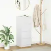vidaXL Buffet blanc 37,5x35x99 cm bois d'ingénierie