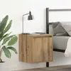 vidaXL Tables de chevet murales 2 pcs chêne artisanal 38x34x40 cm