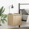 vidaXL Tables de chevet murales 2 pcs chêne sonoma 38x34x40 cm