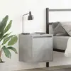 vidaXL Tables de chevet murales 2 pcs gris béton 38x34x40 cm