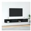 vidaXL Meuble TV 2 pcs chêne noir 100x31x25,5 cm bois d'ingénierie