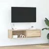 vidaXL Meuble TV chêne sonoma 100x31x25,5 cm bois d'ingénierie