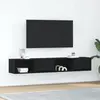 vidaXL Meuble TV 2 pcs chêne noir 80x31x25,5 cm bois d'ingénierie