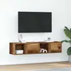 vidaXL Meubles TV 2 pcs vieux bois 60x31x25,5 cm bois d'ingénierie