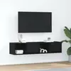 vidaXL Meubles TV 2 pcs chêne noir 60x31x25,5 cm bois d'ingénierie