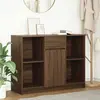 vidaXL Buffet avec tiroir chêne brun 101x35x76 cm bois d'ingénierie