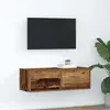 vidaXL Meuble TV vieux bois 80x31x25,5 cm bois d'ingénierie