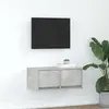 vidaXL Meuble TV gris béton 60x31x25,5 cm bois d'ingénierie
