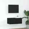 vidaXL Meuble TV chêne noir 60x31x25,5 cm bois d'ingénierie