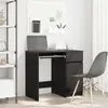 vidaXL Bureau chêne noir 86x49x76 cm bois d'ingénierie