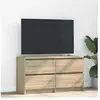 vidaXL Meuble TV chêne sonoma 100x35x54 cm bois d'ingénierie
