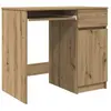 vidaXL Bureau chêne artisanal 86x49x76 cm bois d'ingénierie