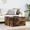 vidaXL Table basse avec tiroirs chêne fumé 70,5x70x40 cm
