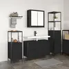 vidaXL Ensemble de mobilier de salle de bain 3 pcs Chêne noir