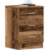 vidaXL Table de chevet vieux bois 38x35x55 cm bois d'ingénierie