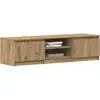 vidaXL Meuble TV chêne artisanal 140x40x36 cm bois d'ingénierie