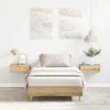 vidaXL Cadre de lit sans matelas chêne artisanal 75x190 cm