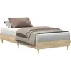 vidaXL Cadre de lit sans matelas chêne sonoma 90x190 cm