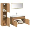vidaXL Ensemble de meubles salle de bain 5 pcs bois d'ingénierie