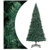 vidaXL Sapin de Noël artificiel avec support vert 500 cm PVC