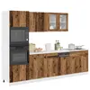 vidaXL Ensemble d'armoires de cuisine 7 pcs vieux bois